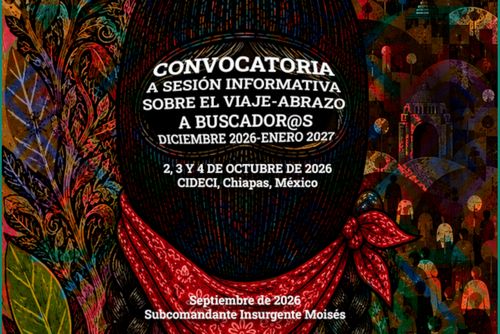 Convocatoria a Sesión Informativa sobre el Viaje-Abrazo a Buscador@s, diciembre 2026-Enero 2027